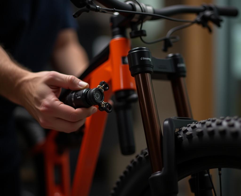 Mountain bike suspension tuning workshop