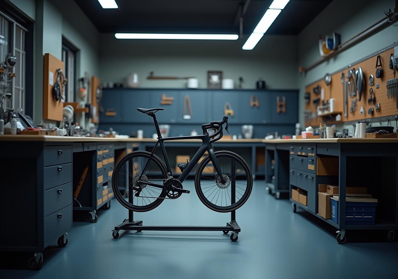 Bicycle mechanic workshop in Queens